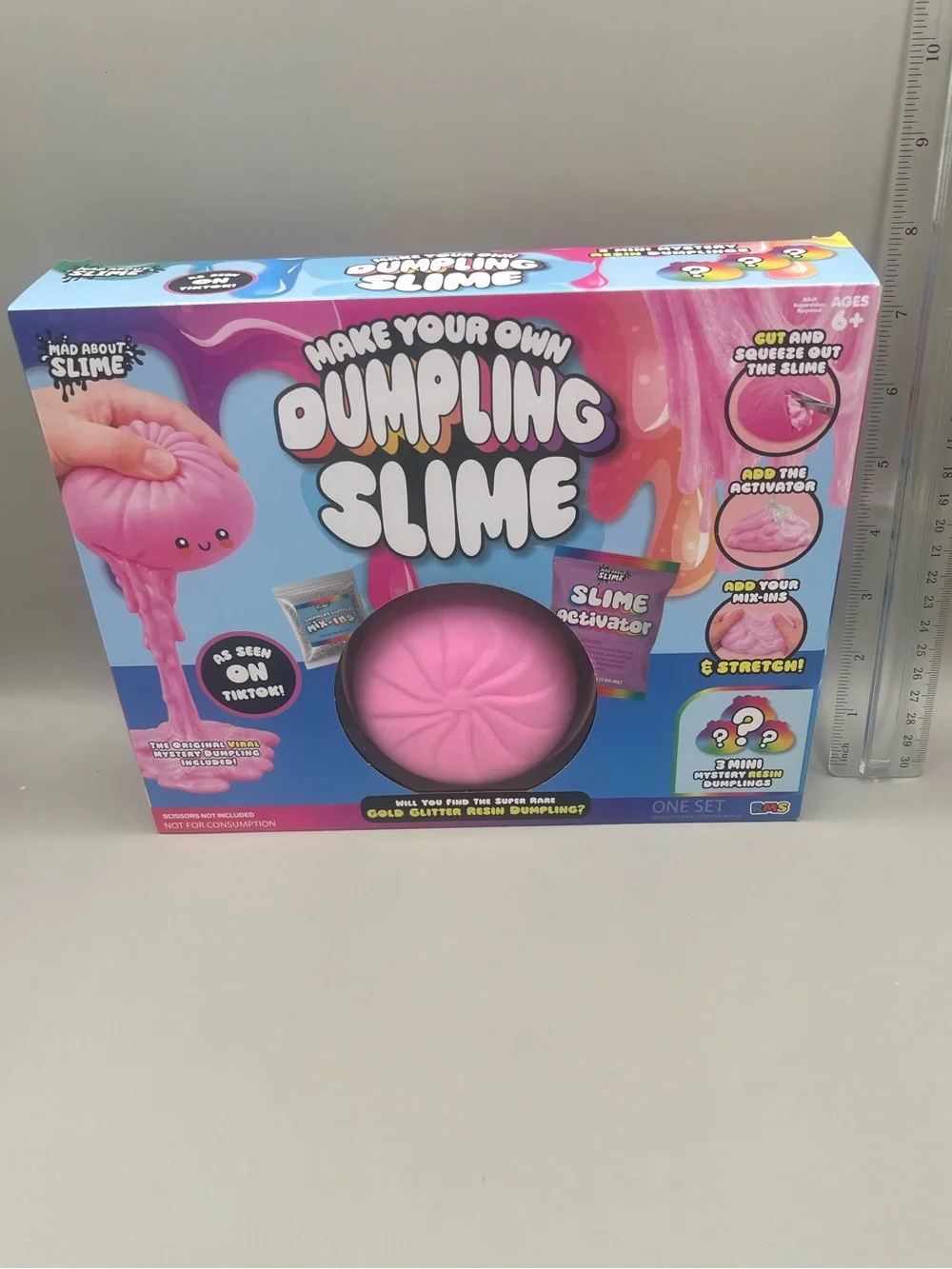 RMS Make Your Own Dumpling Slime Kit - PINK🩷 Includes Original Dumpling & Basket